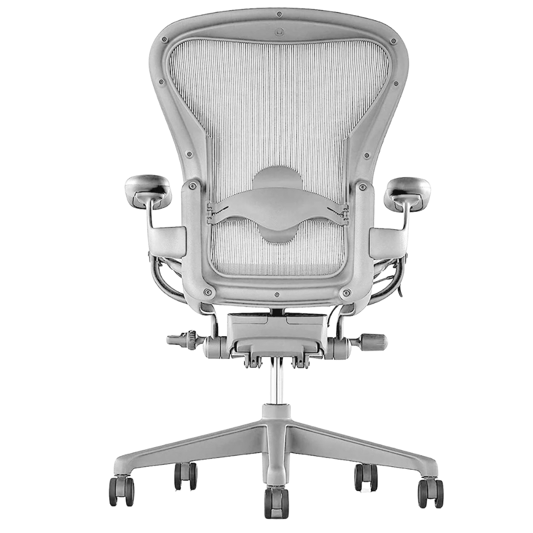 Herman Miller Aeron Remastered Semi Adjustable Office Chair (Mineral/Satin) - Size B - Best Deal Office Las_Vegas