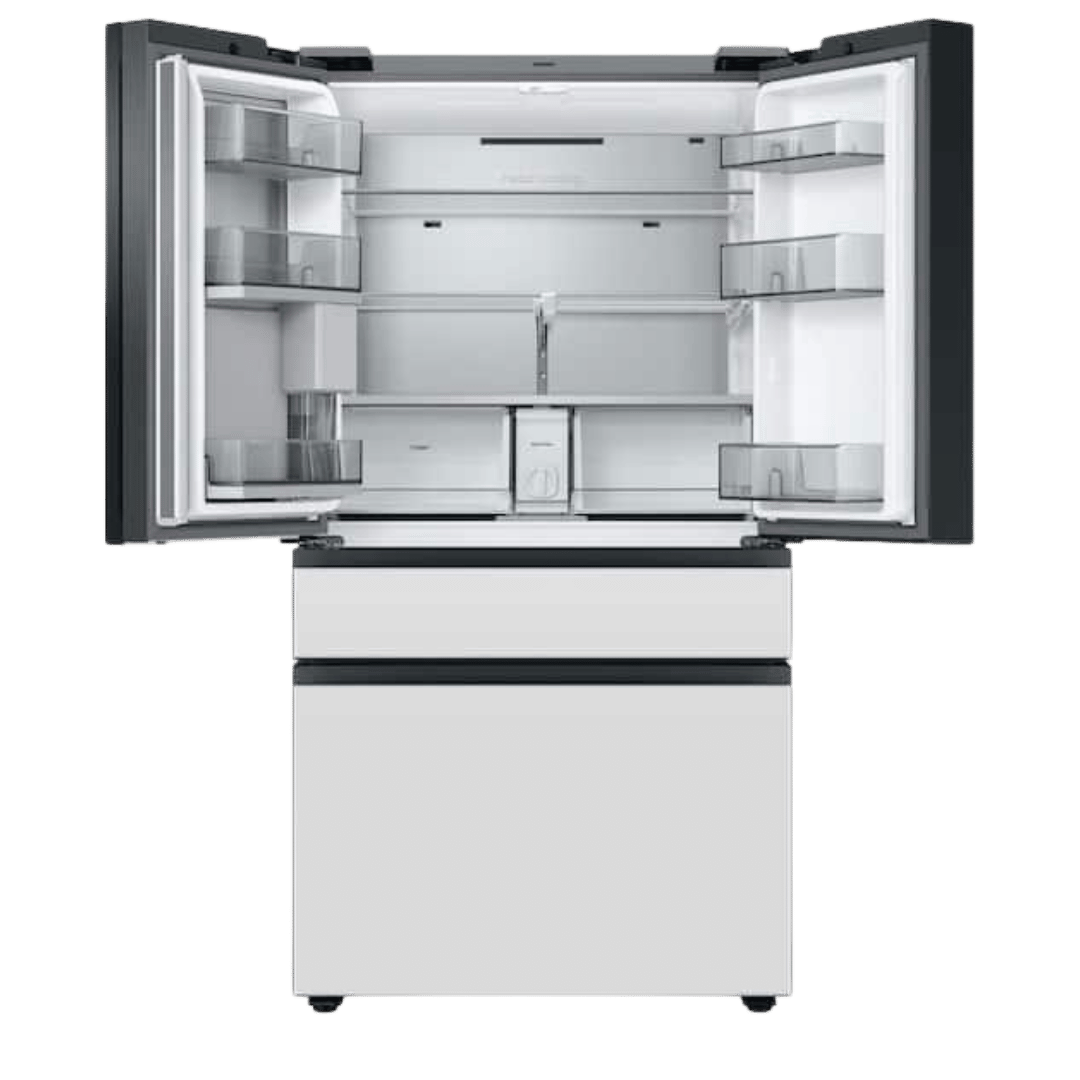 Samsung Bespoke 4 - Door French Door Refrigerator (29 cu. ft.) with Family Hub™ in White Glass (RF29BB890012) - Best Deal Office Furniture & Apple StoreLas_Vegas