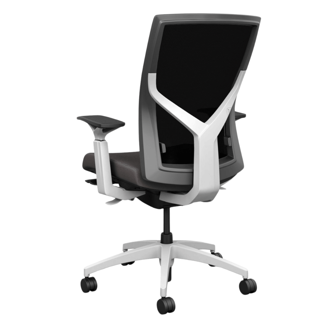 SitOnIt Torsa Ergonomic Task Office Chair (Black Fabric/White Frame) - Best Deal Office Furniture & Apple StoreLas_Vegas
