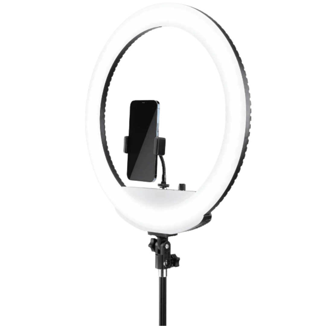 18" LED Ring Light Kit with Tripod Stand – Dimmable 3200K–5600K Ring Light - Best Deal Office, TV, & Apple StoreLas_Vegas