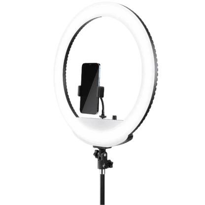 18" LED Ring Light Kit with Tripod Stand – Dimmable 3200K–5600K Ring Light - Best Deal Office, TV, & Apple StoreLas_Vegas
