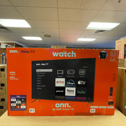 65 - Inch ONN UHD 4K LED Smart TV 2160P (100012587) - Best Deal Office, TV, & Apple StoreLas_Vegas