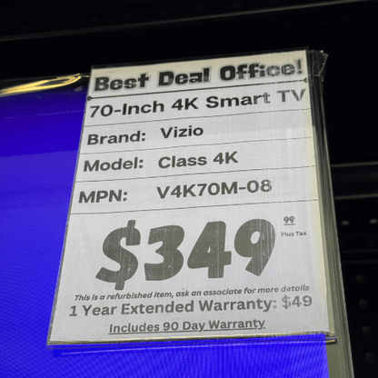 70 - inch Vizio UHD 4K LED SMART TV 2160P - (V4K70M - 08) - Best Deal Office, TV, & Apple StoreLas_Vegas