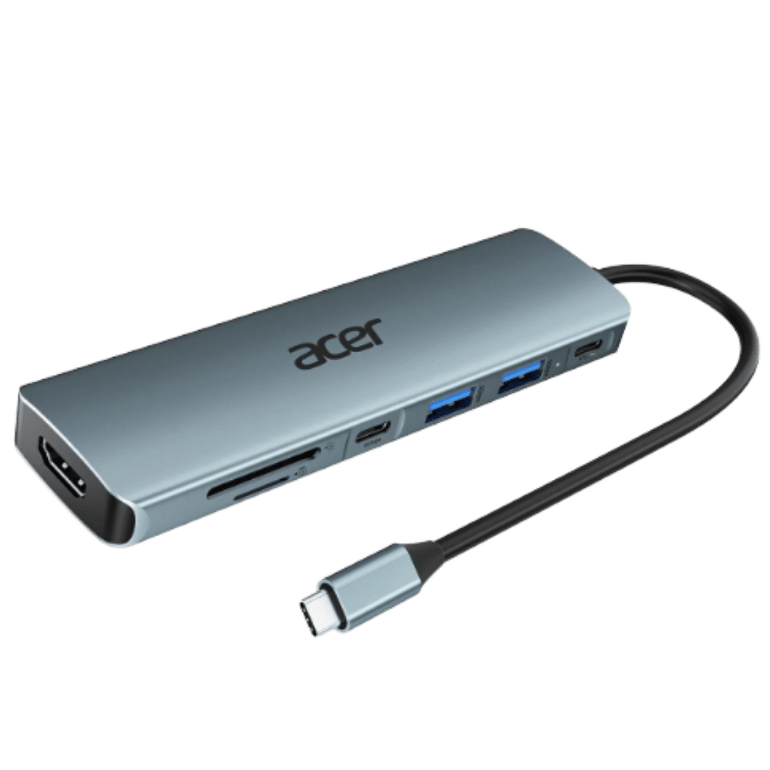 Acer 7 in 1 USB/USB-C Hub -  (HDMI, SD/Micro SD, 2x USB-C, 2x USB 3.1)