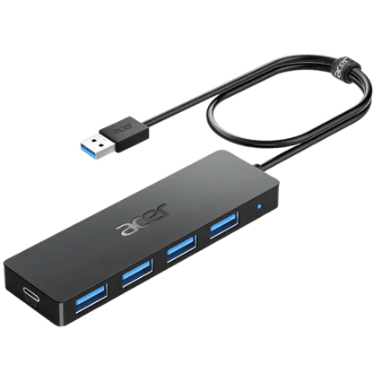 Acer 5 - in - 1 USB - C Hub UCN3273 – 1×USB - C + 4×USB 3.0 Ports for MacBook Pro/Air, iPad Pro & Windows Laptops - Best Deal Office, TV, & Apple StoreLas_Vegas