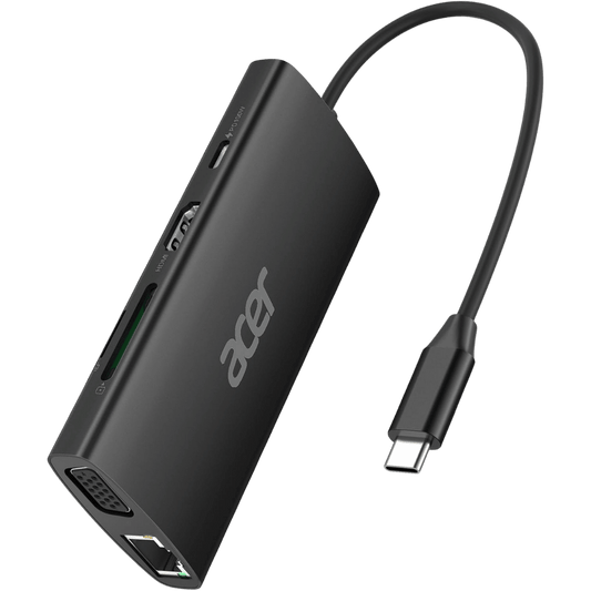 Acer 9 - in - 1 USB - C Hub ODK390 – 4K HDMI, Gigabit Ethernet, SD/Micro SD, 100W PD, 3×USB 3.1 for MacBook, iPad Pro & Chromebook - Best Deal Office, TV, & Apple StoreLas_Vegas