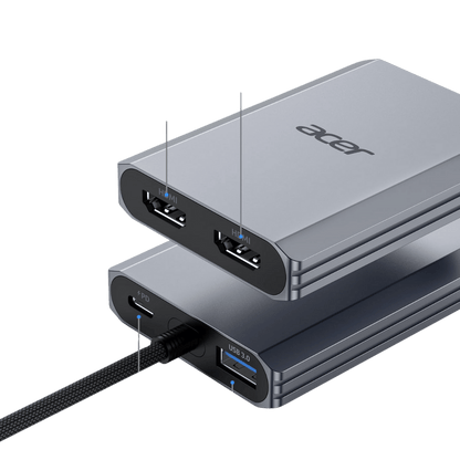 Acer USB - C to Dual HDMI Adapter ODK540 – 4K@60Hz Dual Monitor Hub for MacBook Pro/Air, Windows & Chromebook - Best Deal Office, TV, & Apple StoreLas_Vegas