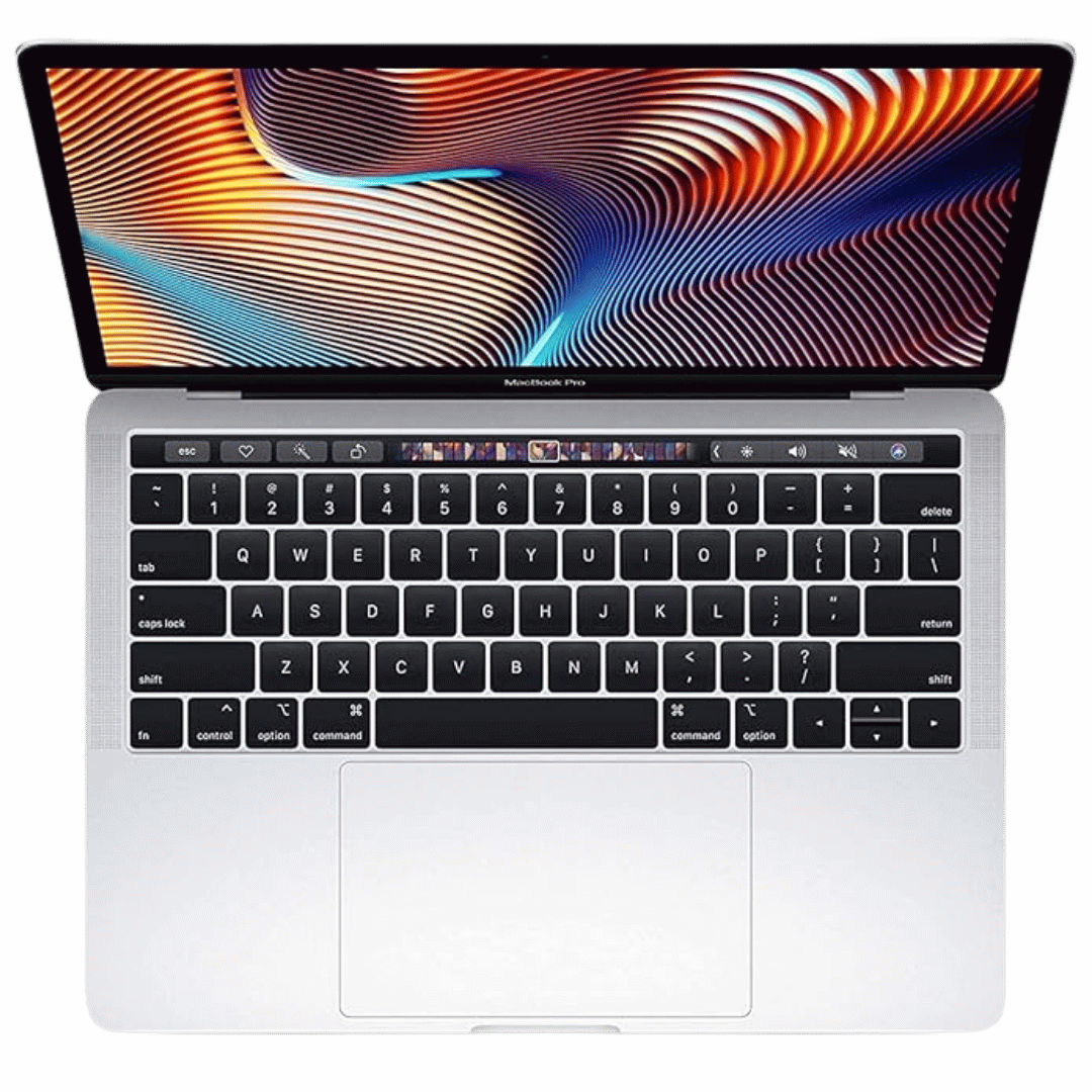 Apple MacBook Pro Retina 13.3" Laptop with Touch Bar - 2.8GHz Quad - Core i7 - 16GB RAM - 512GB SSD - (2019) - Silver - Best Deal Office Las_Vegas