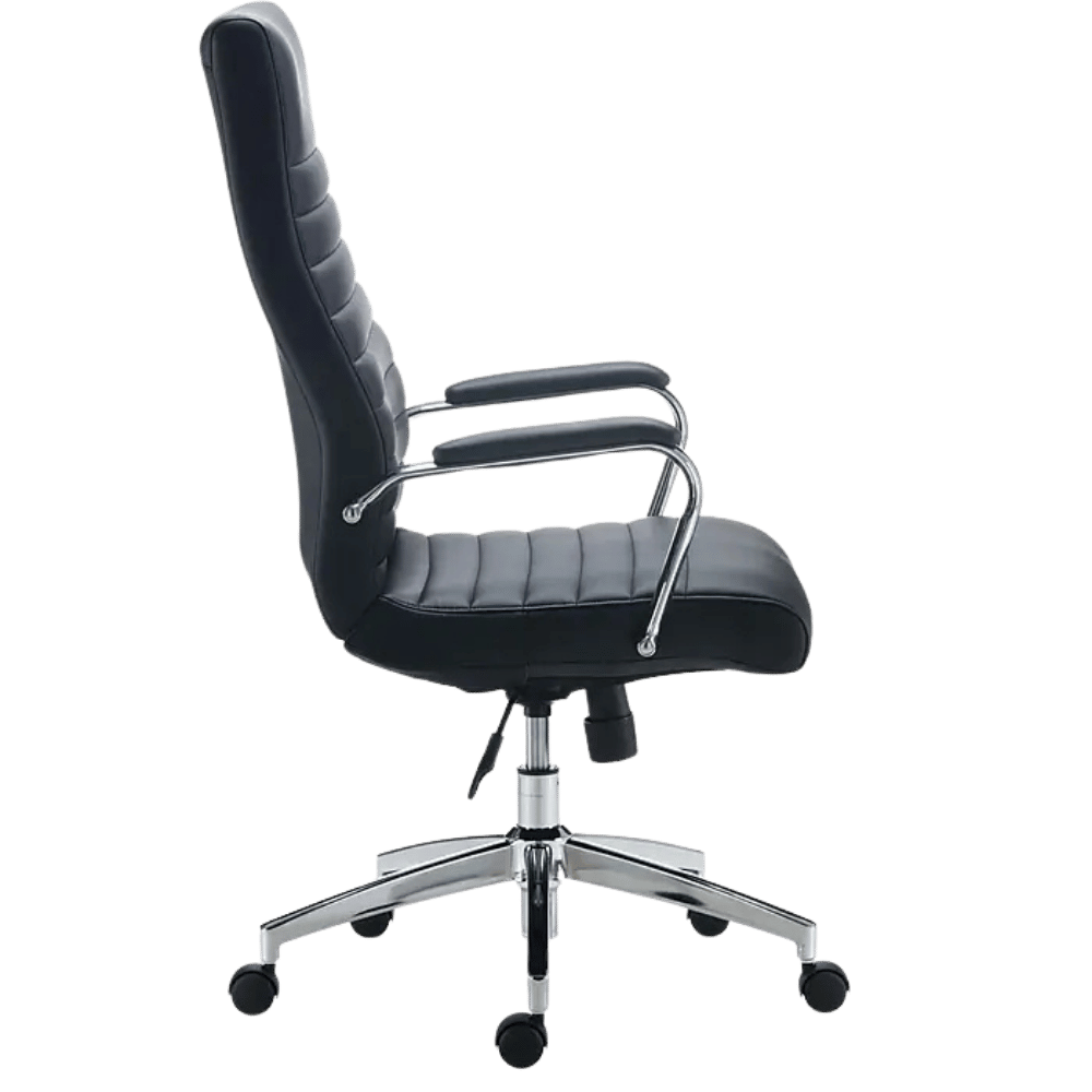 Bentura Ergonomic Bonded Leather Swivel Managers Chair (Black) - Best Deal Office Las_Vegas