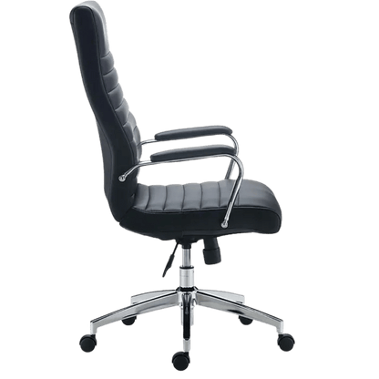 Bentura Ergonomic Bonded Leather Swivel Managers Chair (Black) - Best Deal Office Las_Vegas