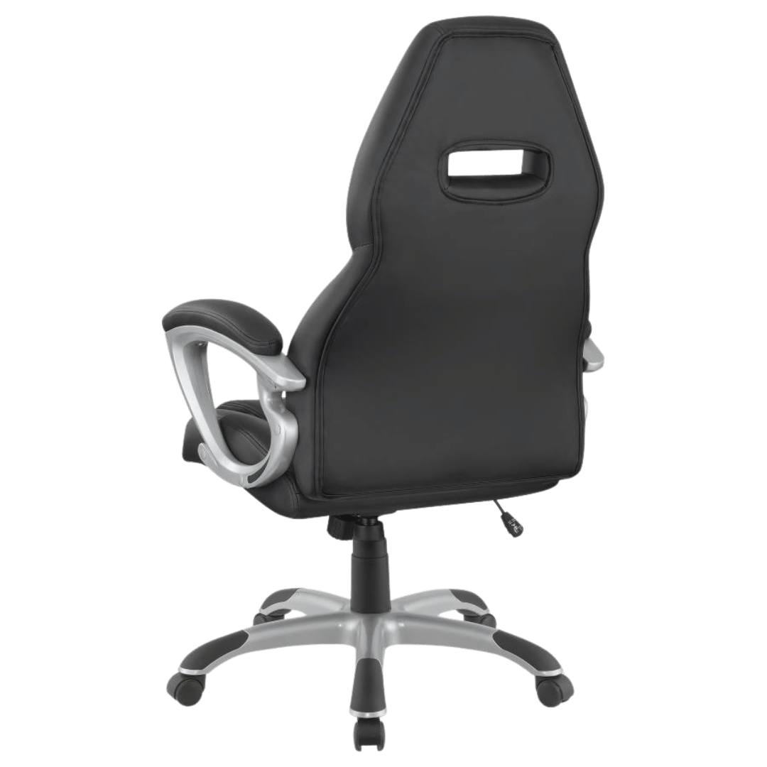 Bruce Upholstered Adjustable Home Office Chair Black - Best Deal Office Las_Vegas