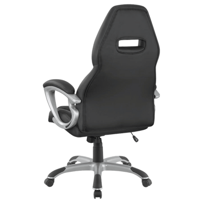 Bruce Upholstered Adjustable Home Office Chair Black - Best Deal Office Las_Vegas