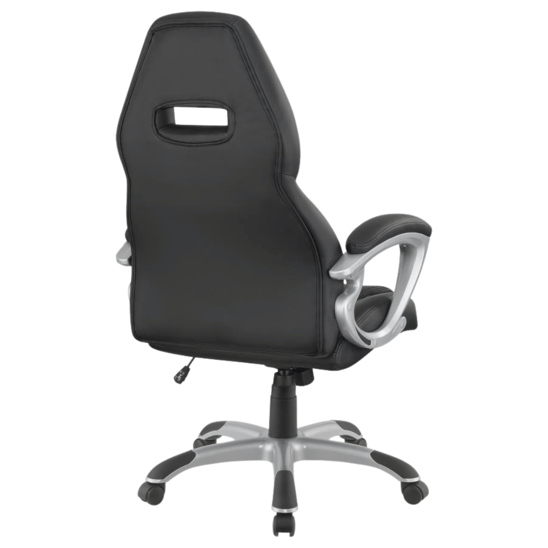 Bruce Upholstered Adjustable Home Office Chair Black - Best Deal Office Las_Vegas