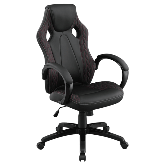 Carlos Upholstered Adjustable Home Office Chair Black - Best Deal Office Las_Vegas