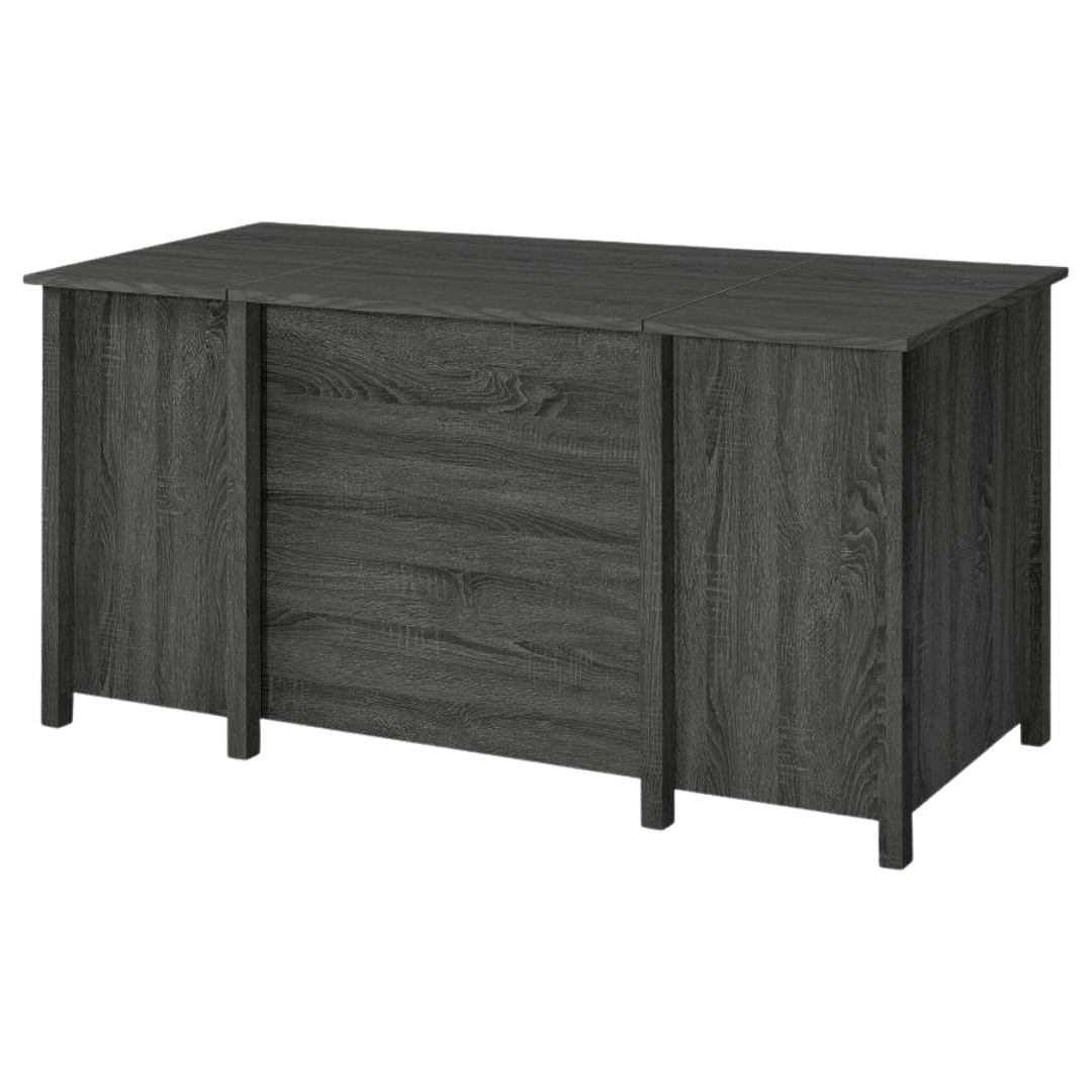 Dylan 60 - inch 4 - drawer Lift Top Office Desk Weathered Grey - Best Deal Office Las_Vegas