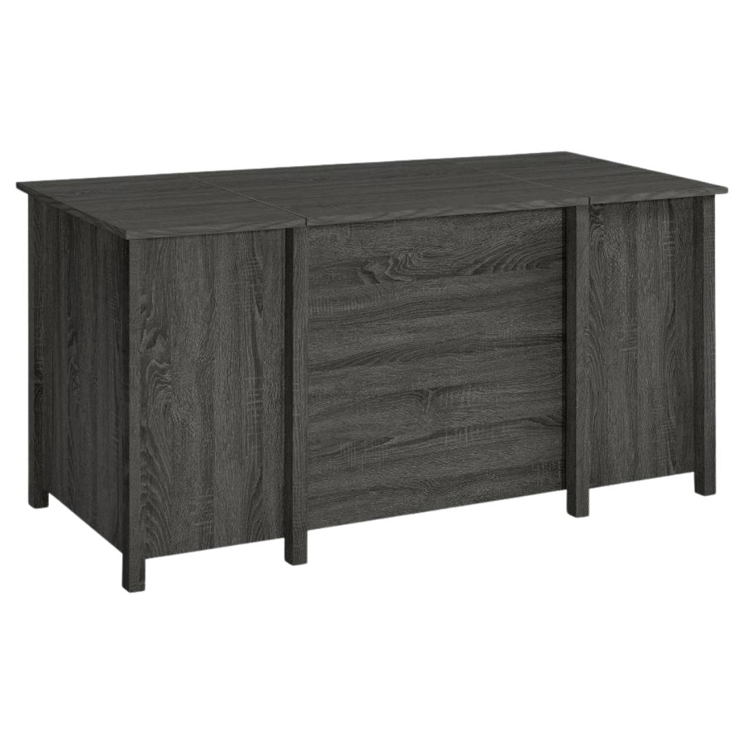 Dylan 60 - inch 4 - drawer Lift Top Office Desk Weathered Grey - Best Deal Office Las_Vegas