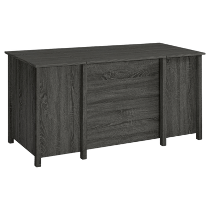 Dylan 60 - inch 4 - drawer Lift Top Office Desk Weathered Grey - Best Deal Office Las_Vegas