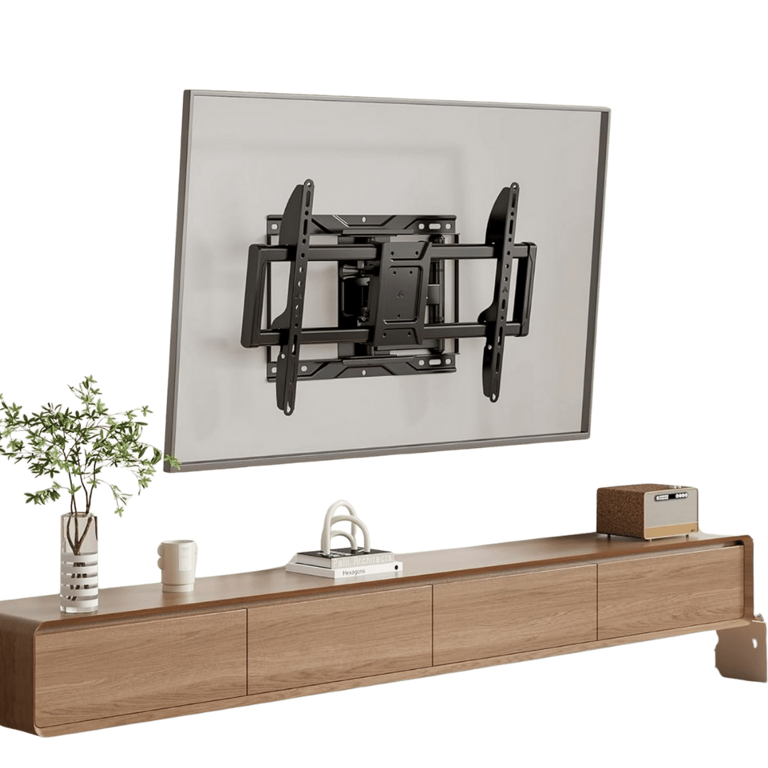 Full Motion Single Arm Articulating TV Wall Mount for 43" to 75" Flat Screen TVs (HW1272) - Best Deal Office, TV, & Apple StoreLas_Vegas