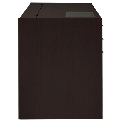 Halston 47 - inch 2 - drawer Office Desk with Cabinet Cappuccino - Best Deal Office Las_Vegas