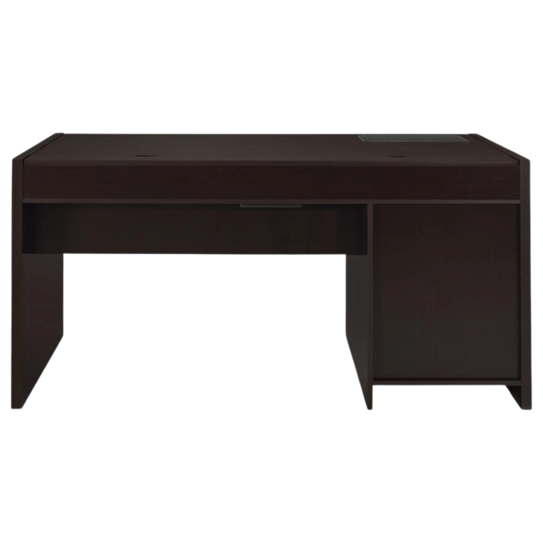 Halston 60 - inch 3 - drawer Office Computer Desk Cappuccino - Best Deal Office Las_Vegas