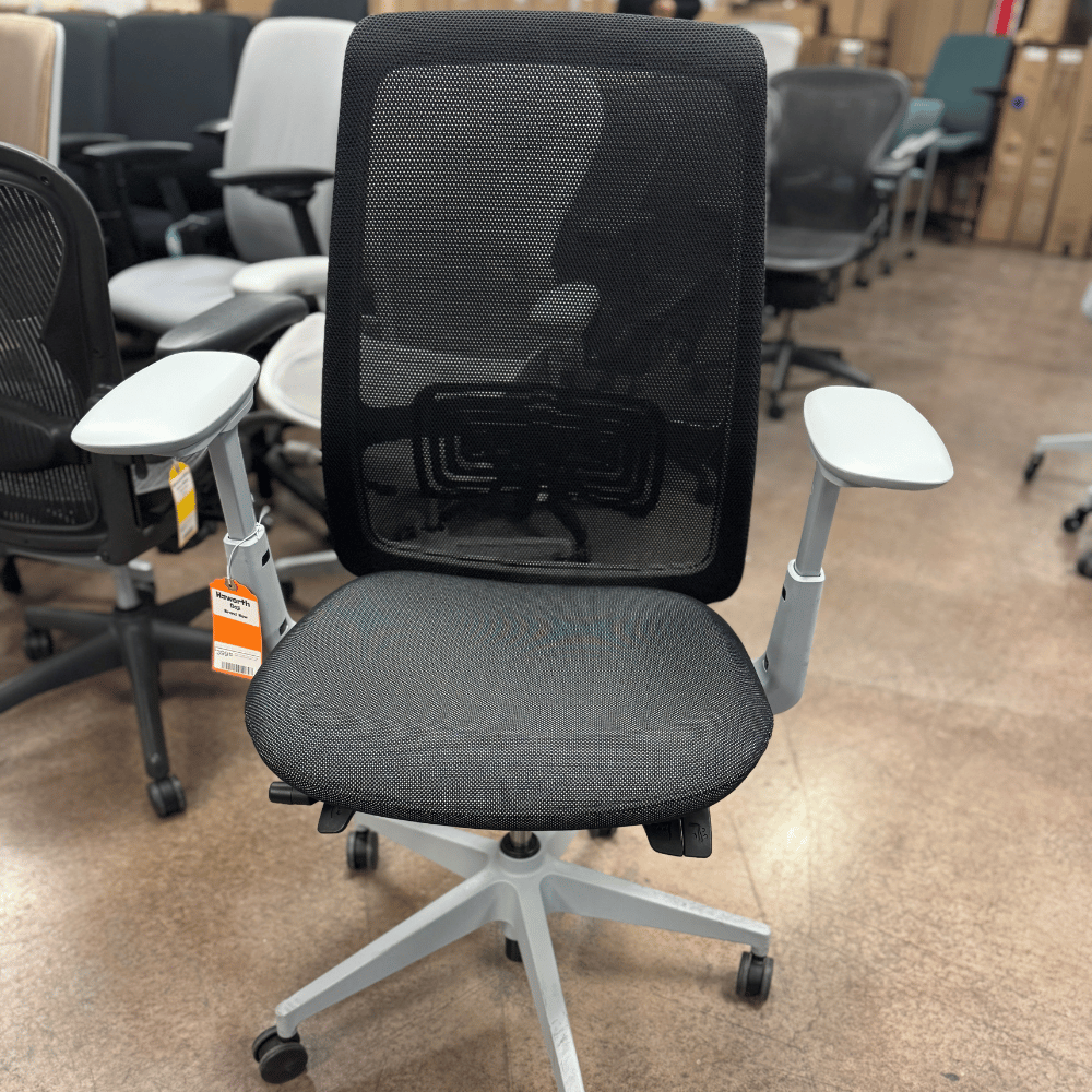 Haworth Soji Office Chair - Black Mesh/Gray Frame - Best Deal Office Las_Vegas