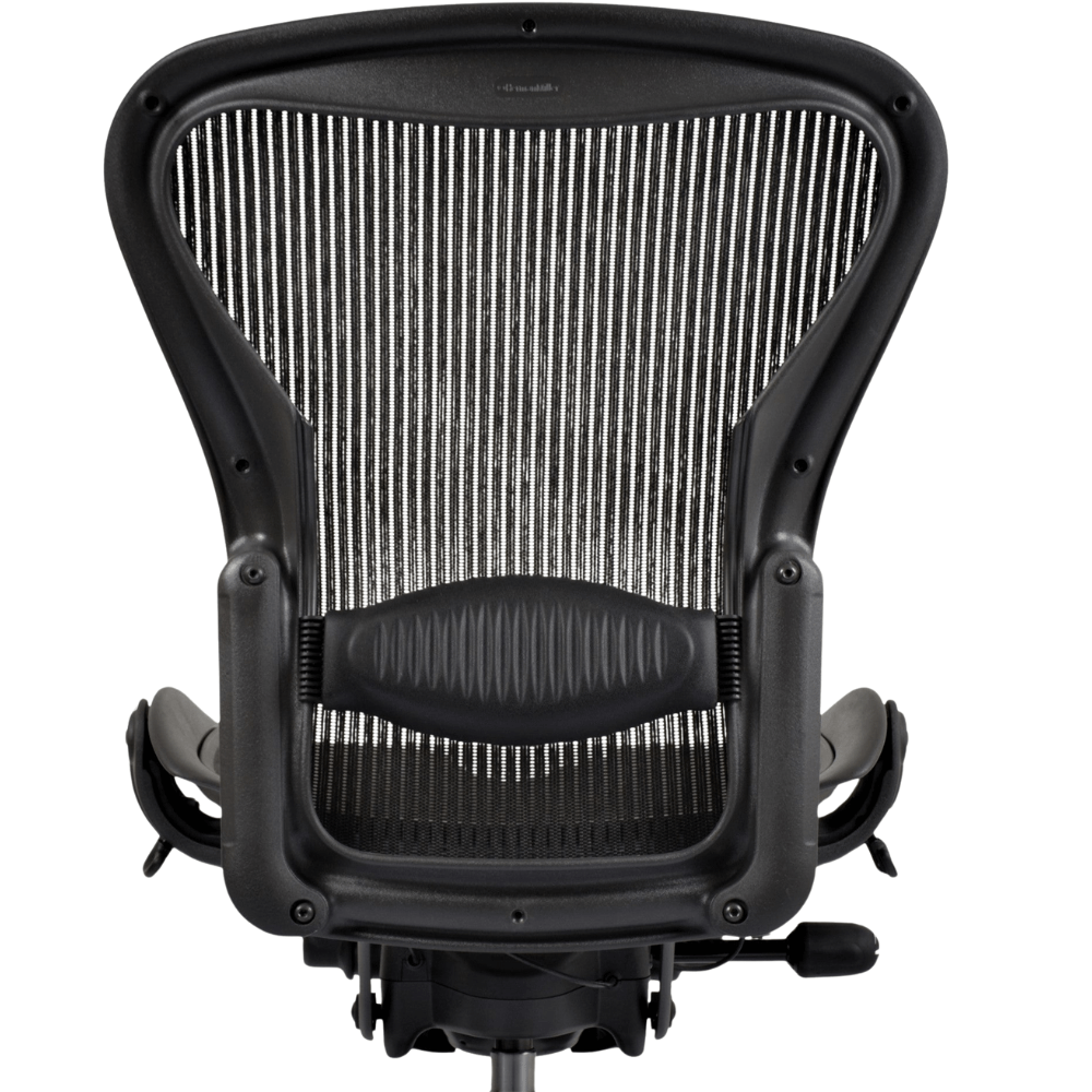 Herman Miller Aeron Mesh Office Chair Armless w/ Standard Options (Black/Graphite) - Size C - Best Deal Office, TV, & Apple StoreLas_Vegas