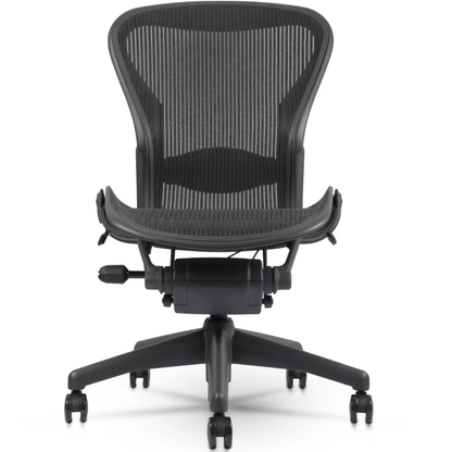 Herman Miller Aeron Mesh Office Chair Armless w/ Standard Options (Black/Graphite) - Size C - Best Deal Office, TV, & Apple StoreLas_Vegas