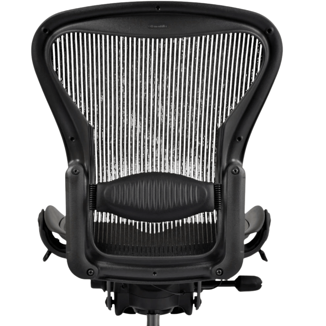 Herman Miller Aeron Mesh Office Chair Armless w/ Standard Options (Black/Graphite) - Size C - Best Deal Office, TV, & Apple StoreLas_Vegas
