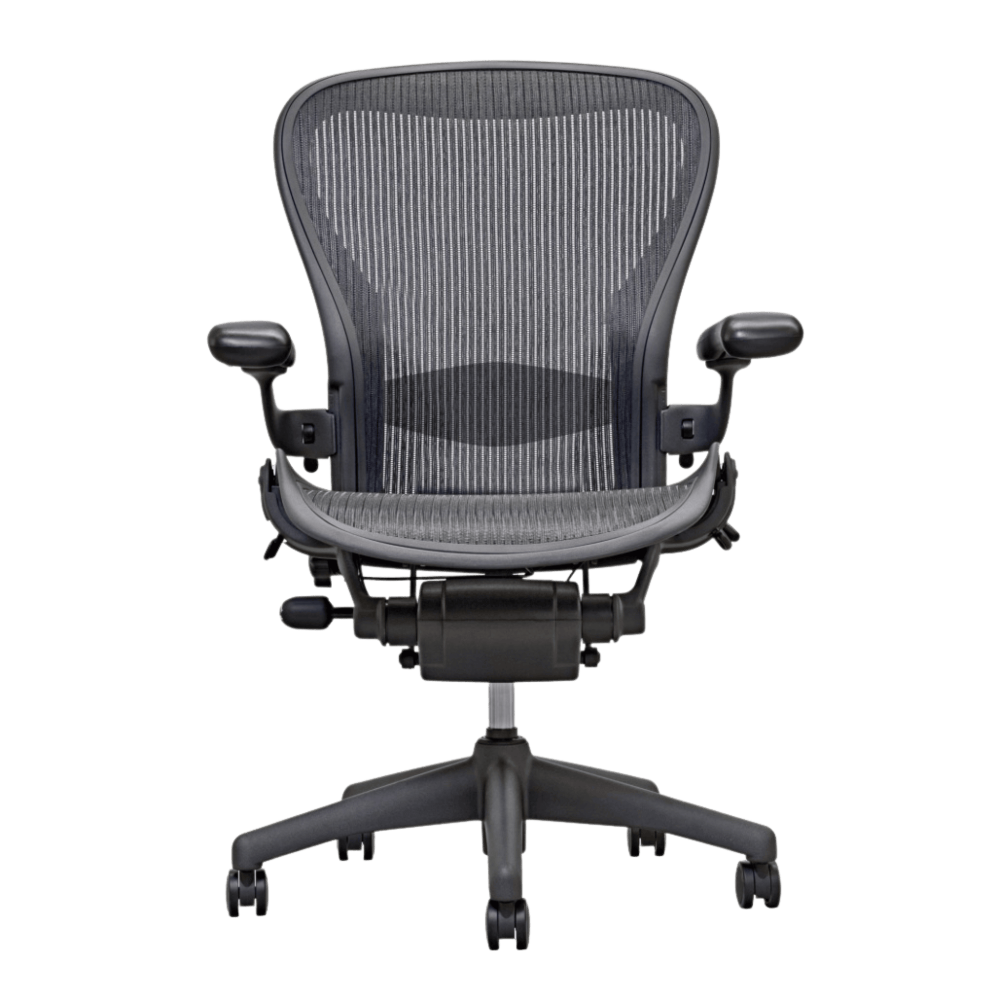 Herman Miller Aeron Mesh Office Chair Standard Options (Black/Graphite) - Size A - Best Deal Office Las_Vegas