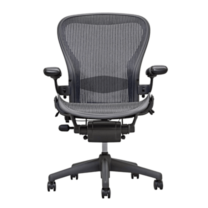 Herman Miller Aeron Mesh Office Chair Standard Options (Black/Graphite) - Size A - Best Deal Office Las_Vegas