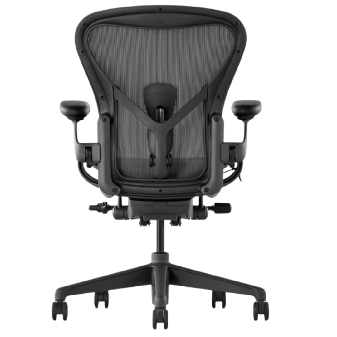 Herman Miller Aeron Remastered Fully Adjustable Office Chair with Posture Fit SL (Graphite) - Size B - Best Deal Office Furniture & Apple StoreLas_Vegas