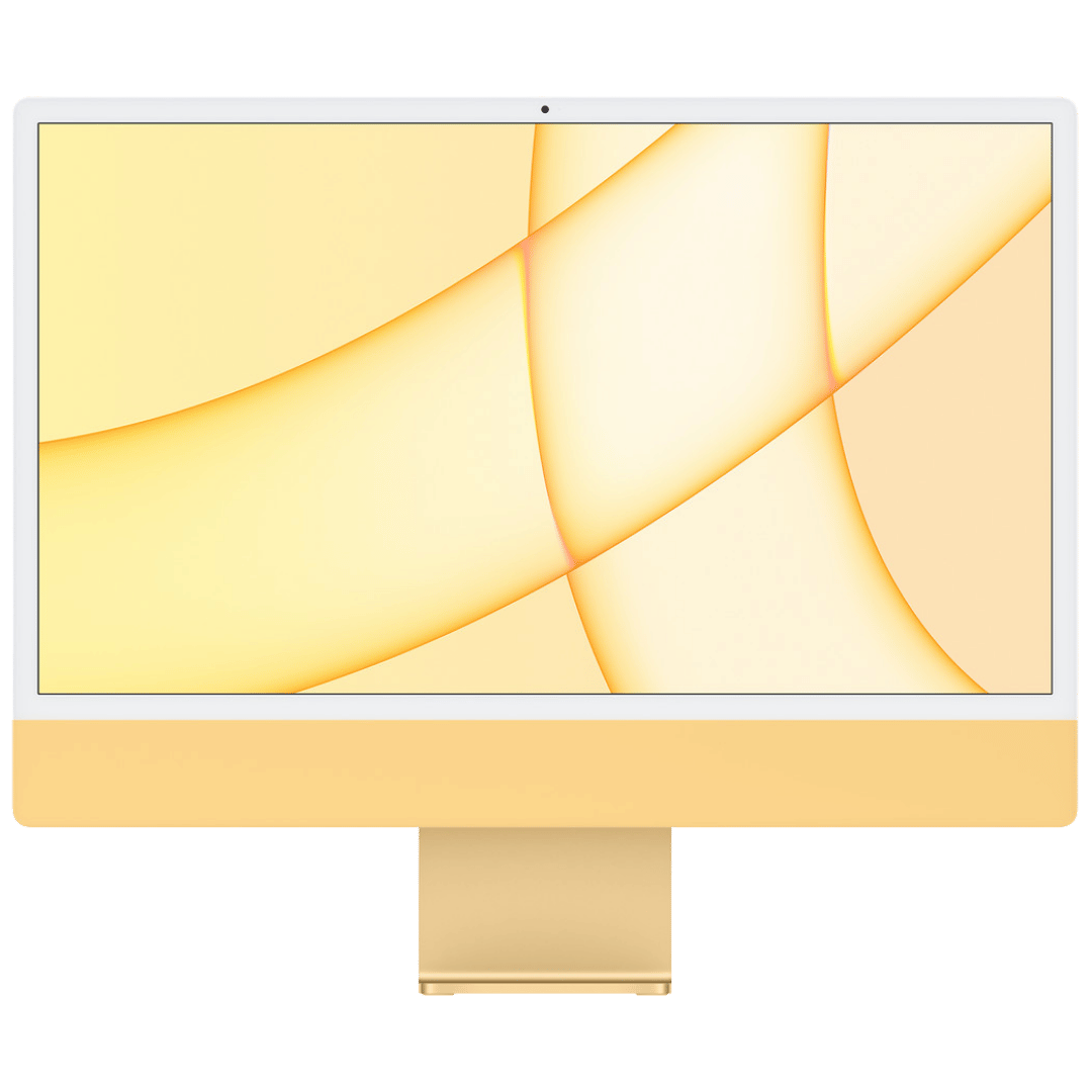 iMac 5K Retina 24 inch - Apple M1 8 - core and 8 - core GPU - 16GB RAM - 512GB SSD (2021) - Yellow - Best Deal Office Las_Vegas