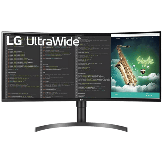 LG 35 Inch Curved UltraWide QHD HDR Monitor (35WN65C) – 1440P Display with FreeSync - Best Deal OfficeLas_Vegas