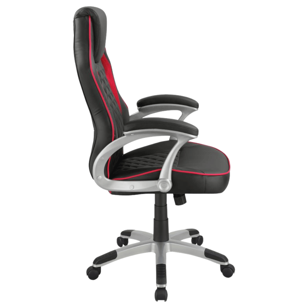 Lucas Upholstered Office Chair Black and Red - Best Deal Office Las_Vegas