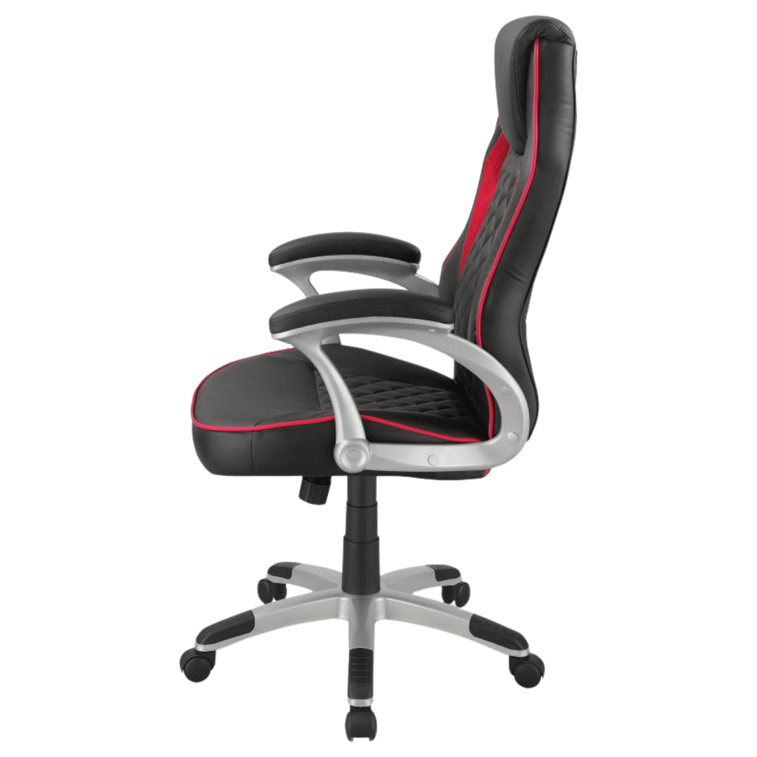 Lucas Upholstered Office Chair Black and Red - Best Deal Office Las_Vegas