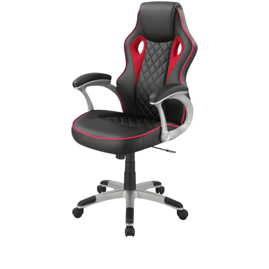 Lucas Upholstered Office Chair Black and Red - Best Deal Office Las_Vegas