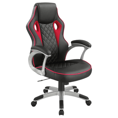 Lucas Upholstered Office Chair Black and Red - Best Deal Office Las_Vegas