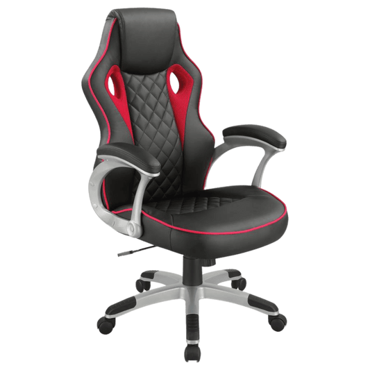 Lucas Upholstered Office Chair Black and Red - Best Deal Office Las_Vegas