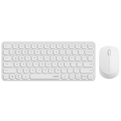 Rapoo Keyboard and Mouse Combo with Apple Keys Bluetooth and USB Node - White - (9010M) - Best Deal Office Furniture & Apple StoreLas_Vegas