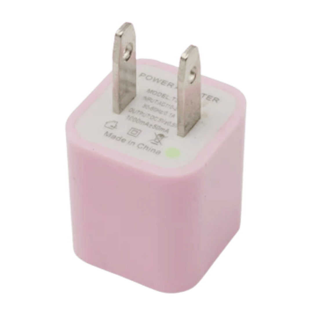 Single USB Wall Power Block for iPhone, Android, and Apple Accessories - Pink (T3 - 1000) - Best Deal Office Furniture & Apple StoreLas_Vegas