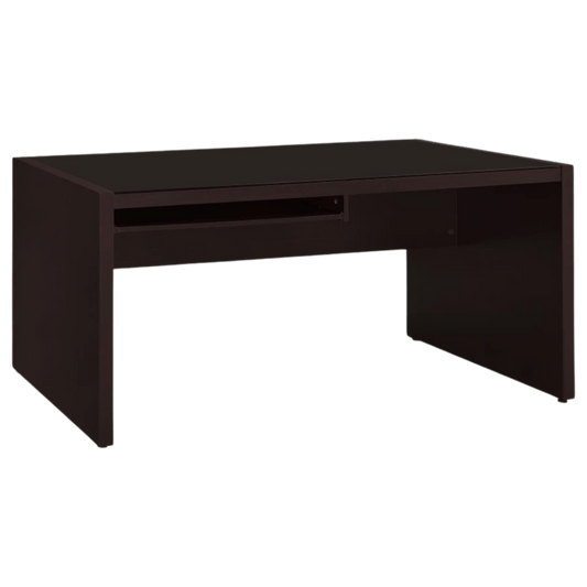 Skeena 60 - inch Computer Desk with Keyboard Drawer Cappuccino - Best Deal Office Las_Vegas