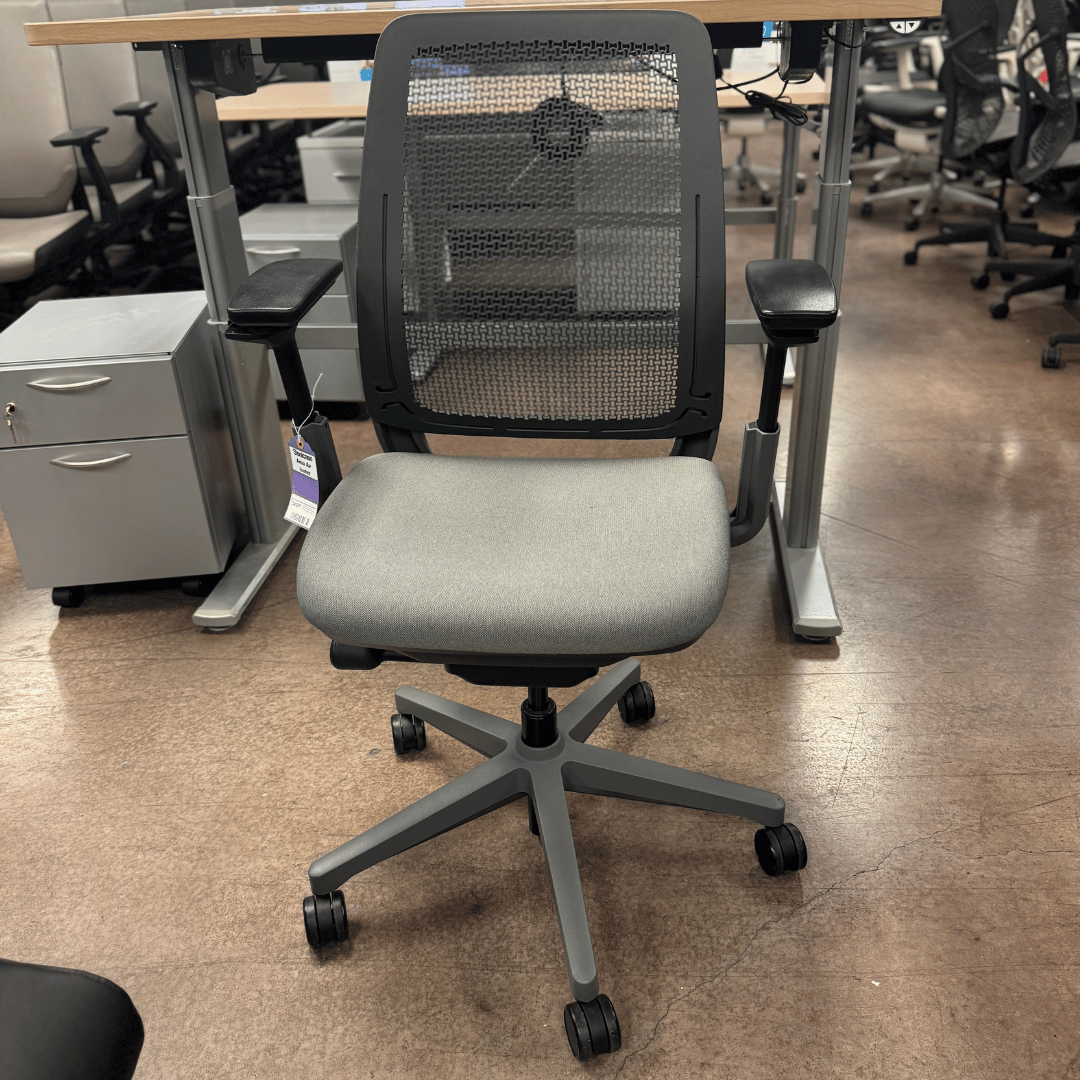 Steelcase Amia Air Ergonomic Office Chair (Night Owl Cloth/Merle) - Best Deal Office Furniture & Apple StoreLas_Vegas