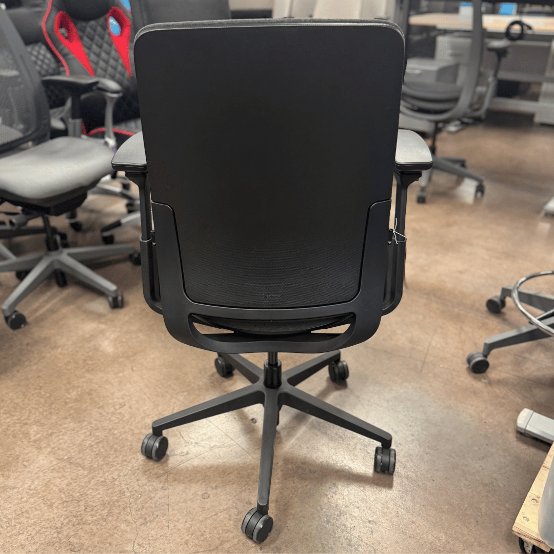 Steelcase Amia Ergonomic Office Chair (Billiard Ink Cloth /Black Frame) - Best Deal Office Furniture & Apple StoreLas_Vegas