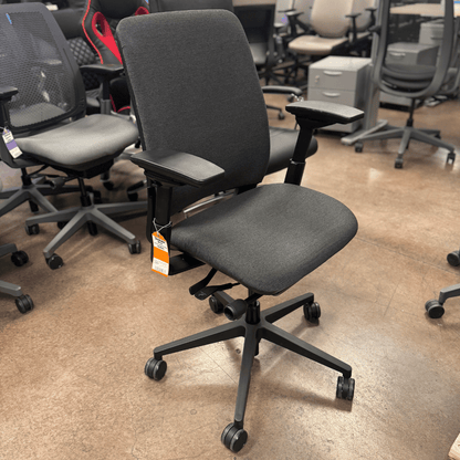 Steelcase Amia Ergonomic Office Chair (Billiard Ink Cloth /Black Frame) - Best Deal Office Furniture & Apple StoreLas_Vegas