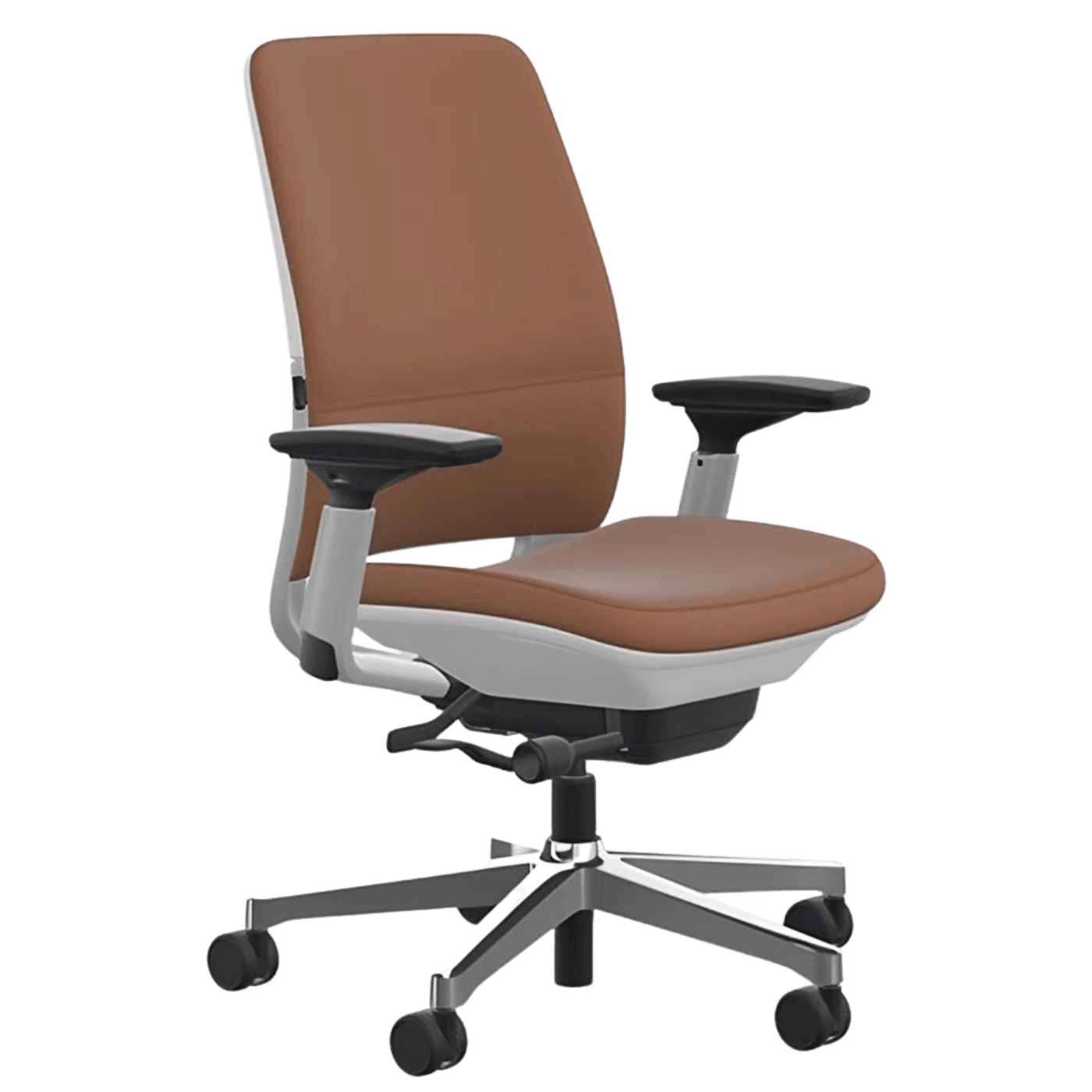 Steelcase Amia Ergonomic Office Chair (Brown Leather) - Best Deal Office Las_Vegas