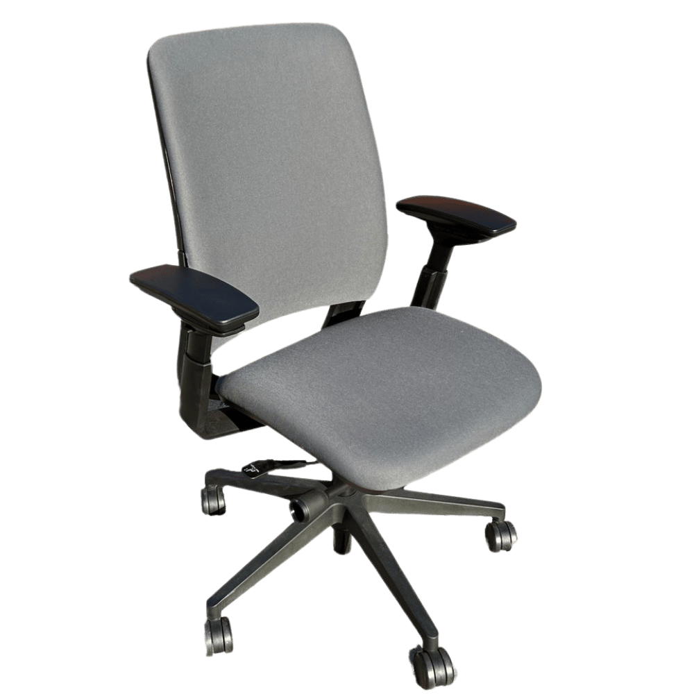 Steelcase Amia Ergonomic Office Chair (Gray Cloth/Black Frame) - Best Deal Office Las_Vegas