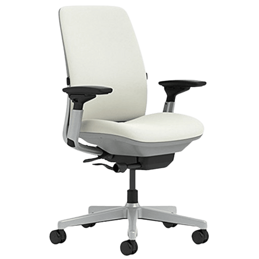 Steelcase Amia Ergonomic Office Chair (White Leather) - Best Deal Office Las_Vegas