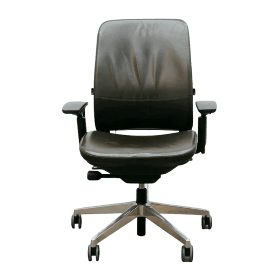 Steelcase Amia Executive Ergonomic Office Chair (Brown Leather) - Best Deal Office Furniture & Apple StoreLas_Vegas