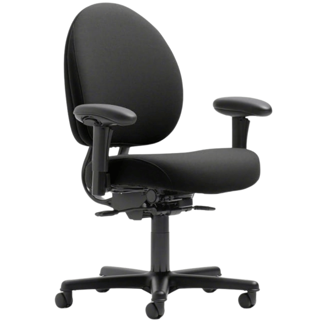 Steelcase Criterion Plus Office Chair – Big & Tall Ergonomic Office Chair (Black Cloth/Black Frame) - Best Deal OfficeLas_Vegas