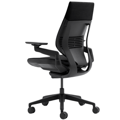 Steelcase Gesture Ergonomic Executive Office Chair with Adjustable Lumbar (Congent Connect Licorice Cloth/Black Frame) - Best Deal Office Furniture & Apple StoreLas_Vegas